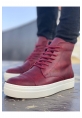 CH029 CBT Vulcanized Lace Up Erkek Bot BORDO