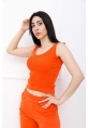 Askılı Kayık Yaka Crop Bady Oranj - P-020497