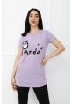 Panda Baskılı Tshirt AçıkMor - 310.653