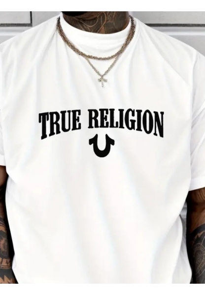 Erkek True Religion Baskılı Süprem T-shirt