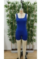 Kadın Kare Yaka Sırt Dekolte Detay Dalgıç Bodycon Mini Tulum