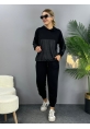 Kadın Uzun Kollu Kapüşonlu Oversize Sweat Ve Pantolon Ikili Takım