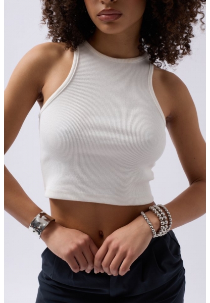 Halter Yaka Crop