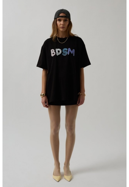 Sırt Ve Ön Baskılı Oversize T-Shirt