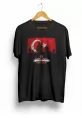 30 Ağustos Atatürk Baskılı T-shirt - Siyah