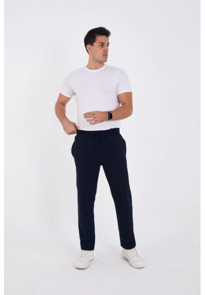 Unisex Üç İplik Basic Eşofman Pantolon - Lacivert