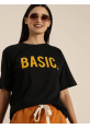 Baskılı T-shirt - Siyah