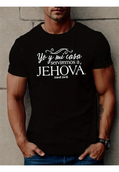 Erkek Jehova Baskılı Süprem T-shirt