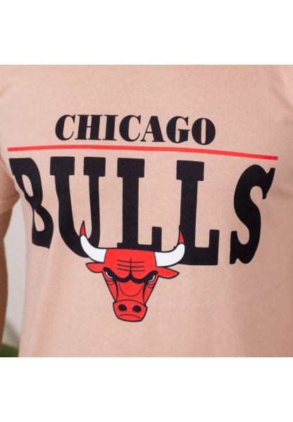 Erkek Kısa Kollu Chicago Bulls Baskılı Tişört